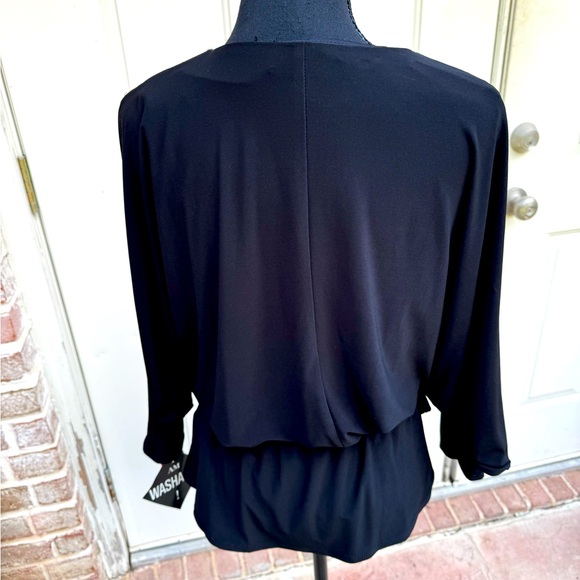 R&M Richard’s, Long sleeve, Open Arm, Beaded, Black, Blouse, Size M - Picture 2 of 5